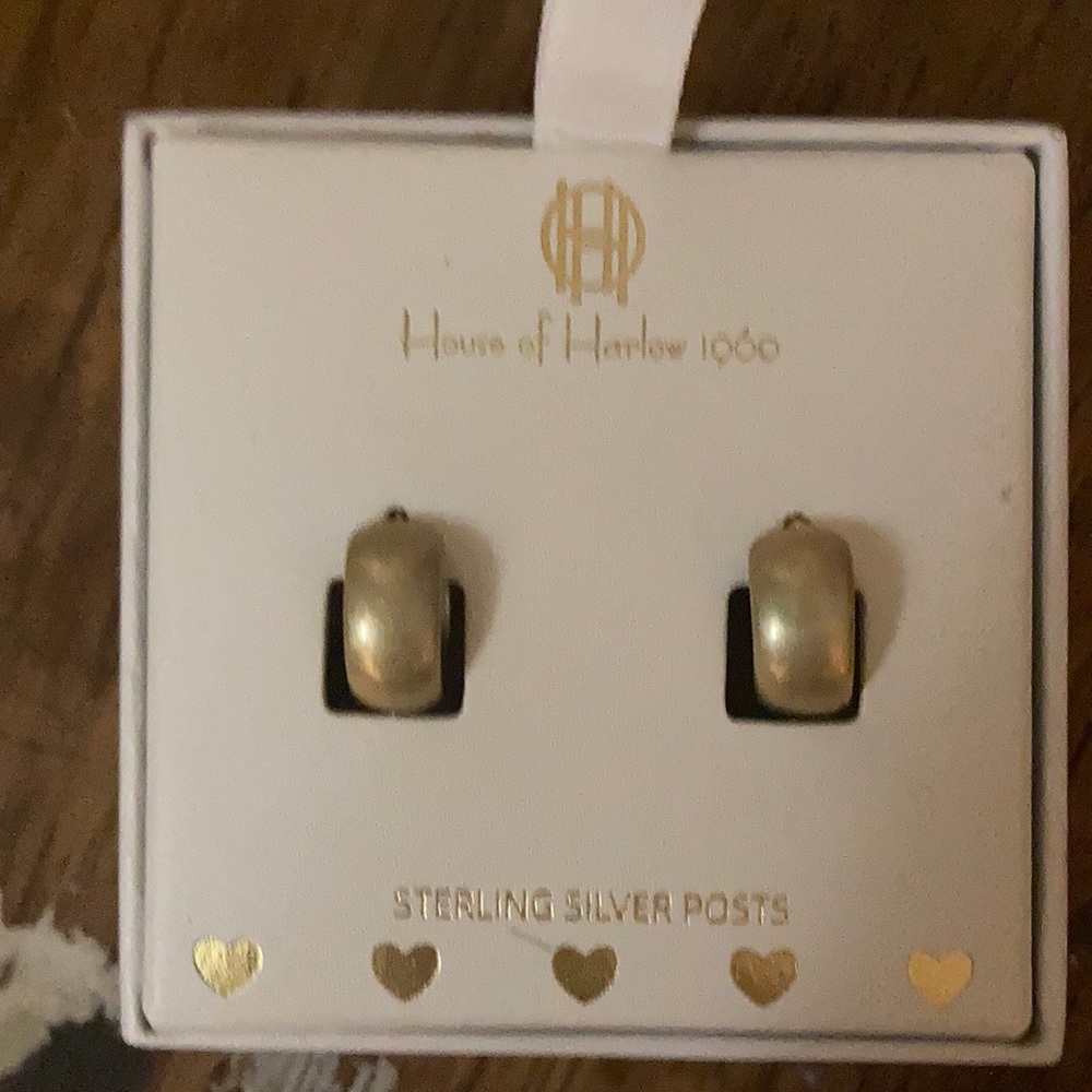 Earrings sterling silver NWT by House of Harlow